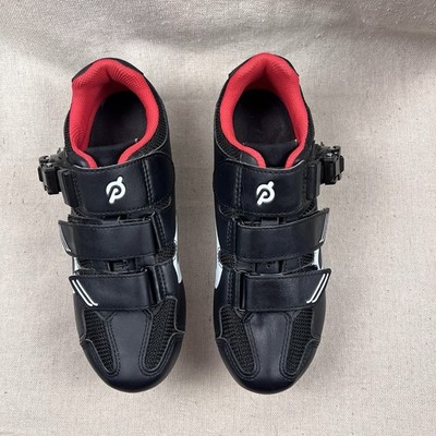 Peloton cycling shoes Black Red Womens Men W Look Delta Cleats spin bike clip In