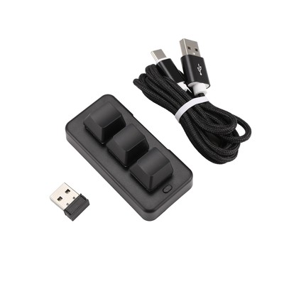 Mini Tastiera Macro A 2 Tasti, Meccanica Switch Blu, RGB, Connessione Bluetooth E USB-C - 5