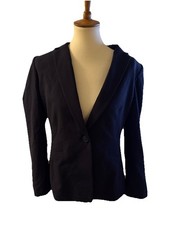Tahari Arthur S. Levine Black Lined Blazer Jacket Size 10