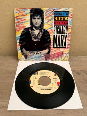 LISTEN   RICHARD MARX SHOULD'VE KNOWN BETTER POP ROCK PICTURE SLEEVE P/S4 45'