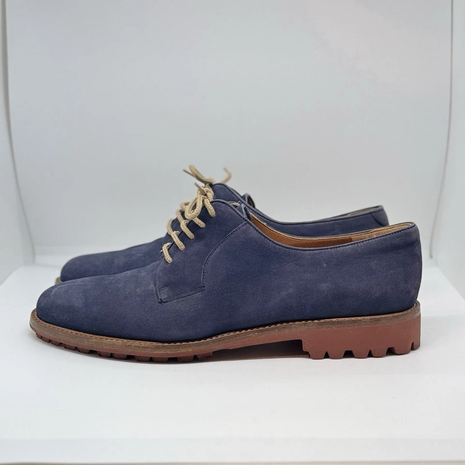 Oxford Salvatore Ferragamo SPORT Clásico Azul Gamuza, Mujer’s 8.5, 0044 Foto 4 de 4