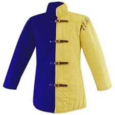 Costume medievale imbottito Gambeson uomo cosplay rinascimentale LARP...