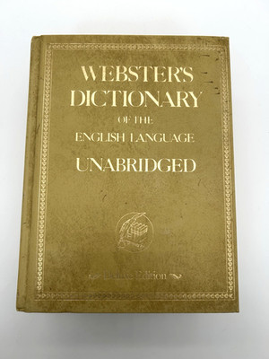 Webster s Dictionary 1977 Unabridged Encyclopedic Edition Reference