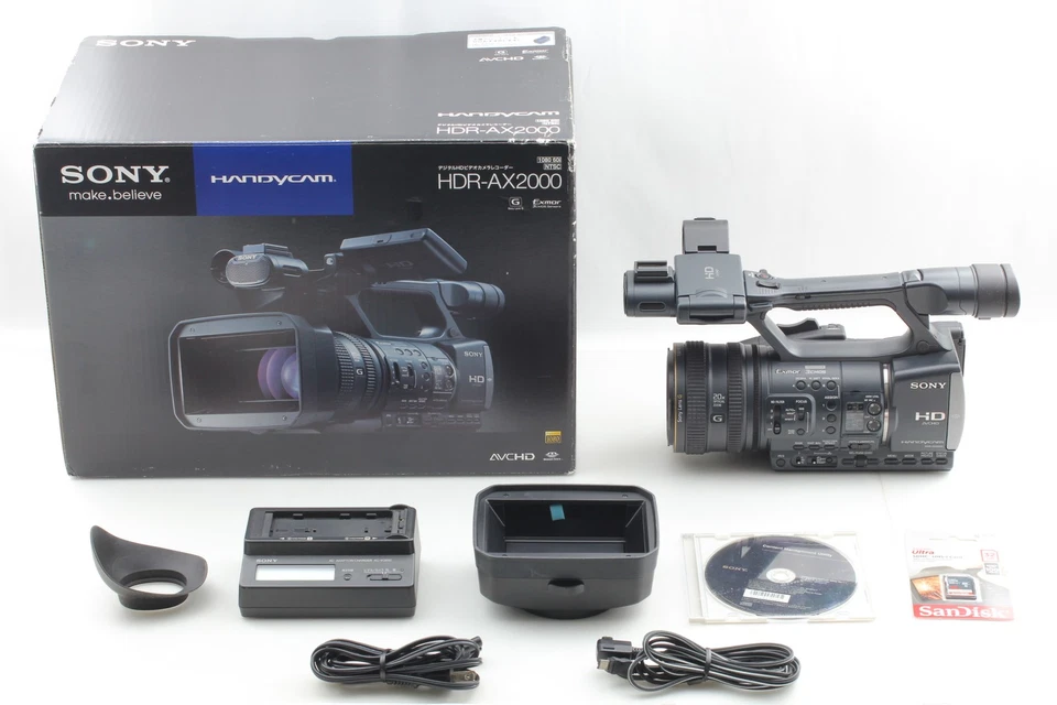 Read! [MINT] Sony HDR-AX2000 HD AVCHD Professional Camcorder Video Camera JAPAN - Image 3 of 4
