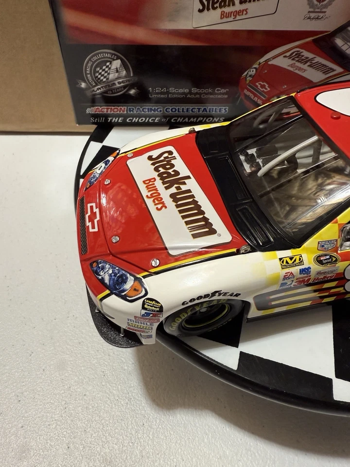 RARO* Mark Martin #8 Steak-Umm Burgers 2008 CUNA 1/24 Nascar Diecast Foto 3 de 4