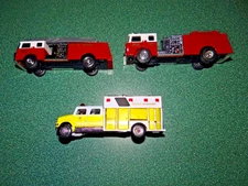 3 Lot: ROAD CHAMPS, ERTL, Fire/ Rescue, Diecast/Plastic, 1:64, Boston & Buffalo