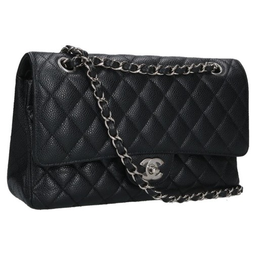 Chanel Size 25 Matelasse25 No 28 Double Flap Chain Shoulder Bag Black x r0_0604