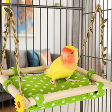 Bite Resistant Bird Hammock Removable Parrot Nest Bed Hanging Cage Toy
