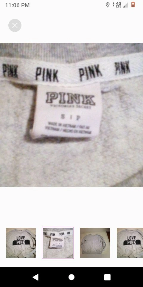 Victoria Secret Pink Hoodless Sweatshirt with Sweat Pant Set - Image 3 of 4