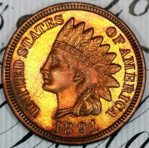 1891 PRISTINE++ GEM PROOF INDIAN HEAD PENNY DC239 FROM MATTHEWS HOARD