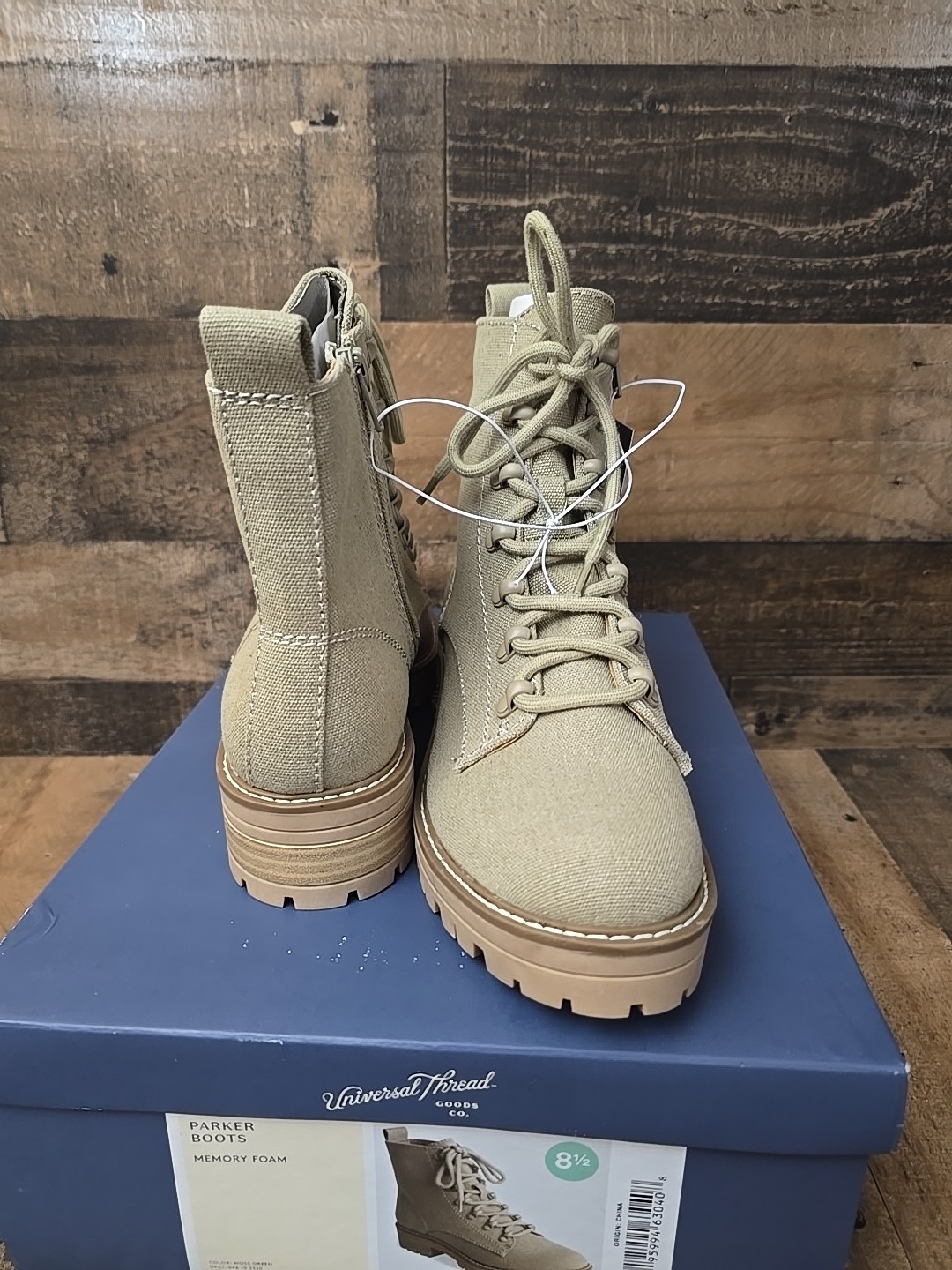 Universal Thread Women's Parker Lace-up Combat Boots - Size 8.5 Gorpcore Boho