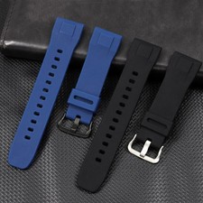 24mm Strap Watch Band Rubber For Casio PROTREK PRG-600YB-3/PRG-650/PRW-6600