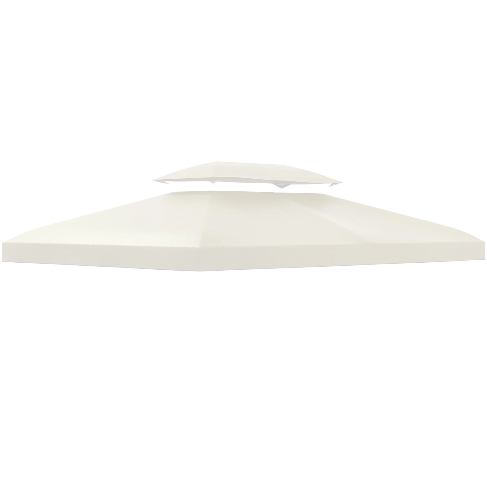 Toit de rechange de tonnelle 3x4m crème anti-UV pour remplacer une toile usée