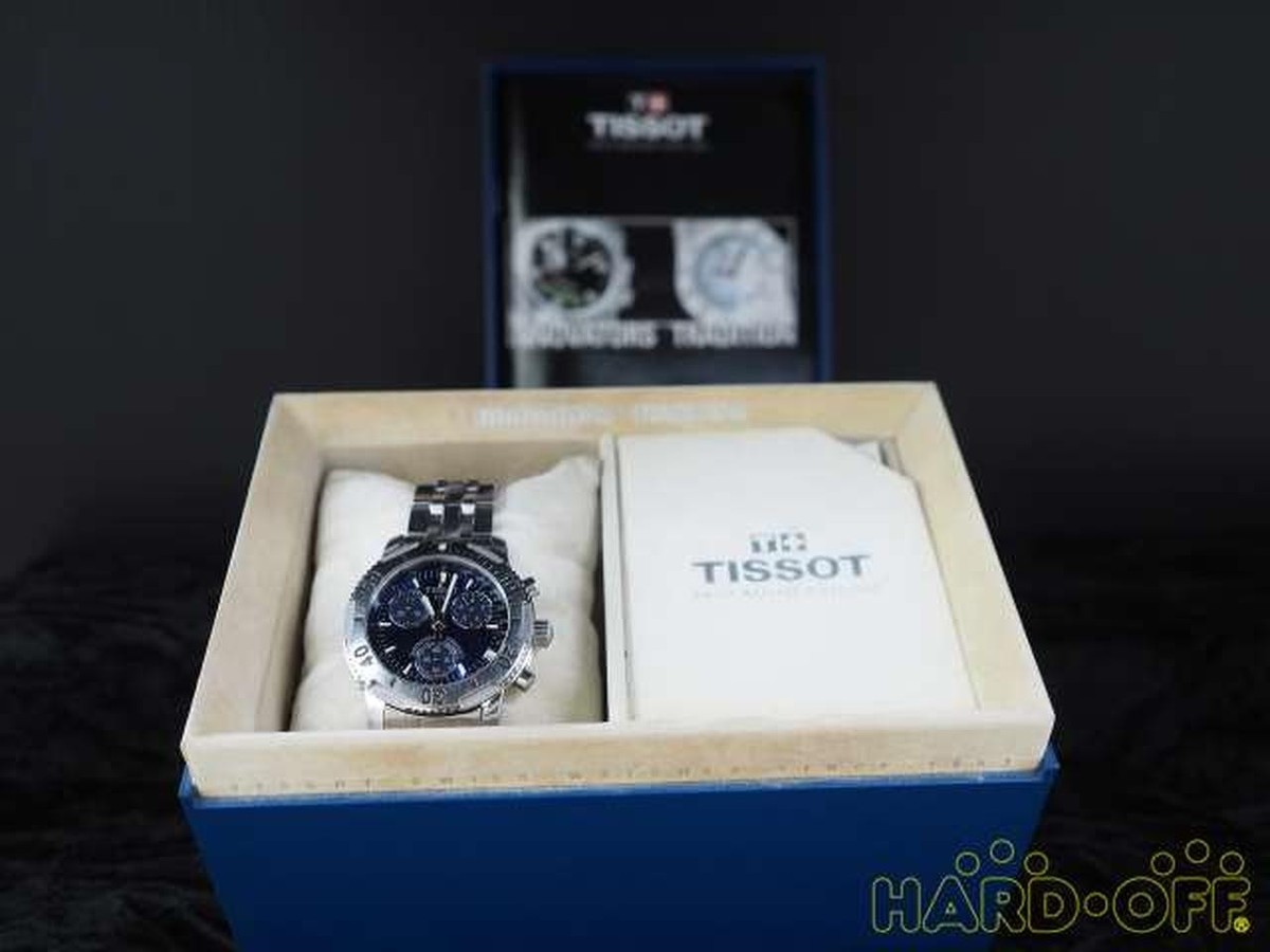 TISSOT クロノダイバー PRS 200 TISSOT PRS 200 Quartz Chronograph Blue Dial Stainless Steel Watch