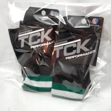 2 Pairs ◇ TCK Performance Socks BPSI-Large Breathable Black, White & Green ◇ New
