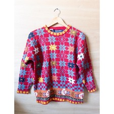 VTG French Connection Wool knit patterned sweater