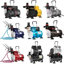 Professional Airbrush Kit Set Airbrush Compressor Art Nail Tattoo Makeup Model