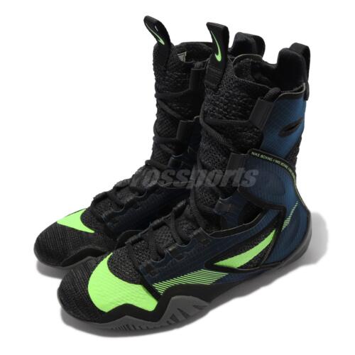 Nike Hyperko 2 Black Blue Green Men Professional Boxing Shoes Boots CI2953-004 - Picture 1 of 8