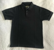 UNIVERSAL SCHOOL BOYS BLACK SHORT SLEEVE POLO SHIRT SIZE 10 - A9/18