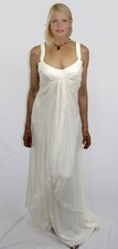 NEW GENUINE VERSACE SILK IVORY WHITE GOWN SIZE 6 BRIDAL