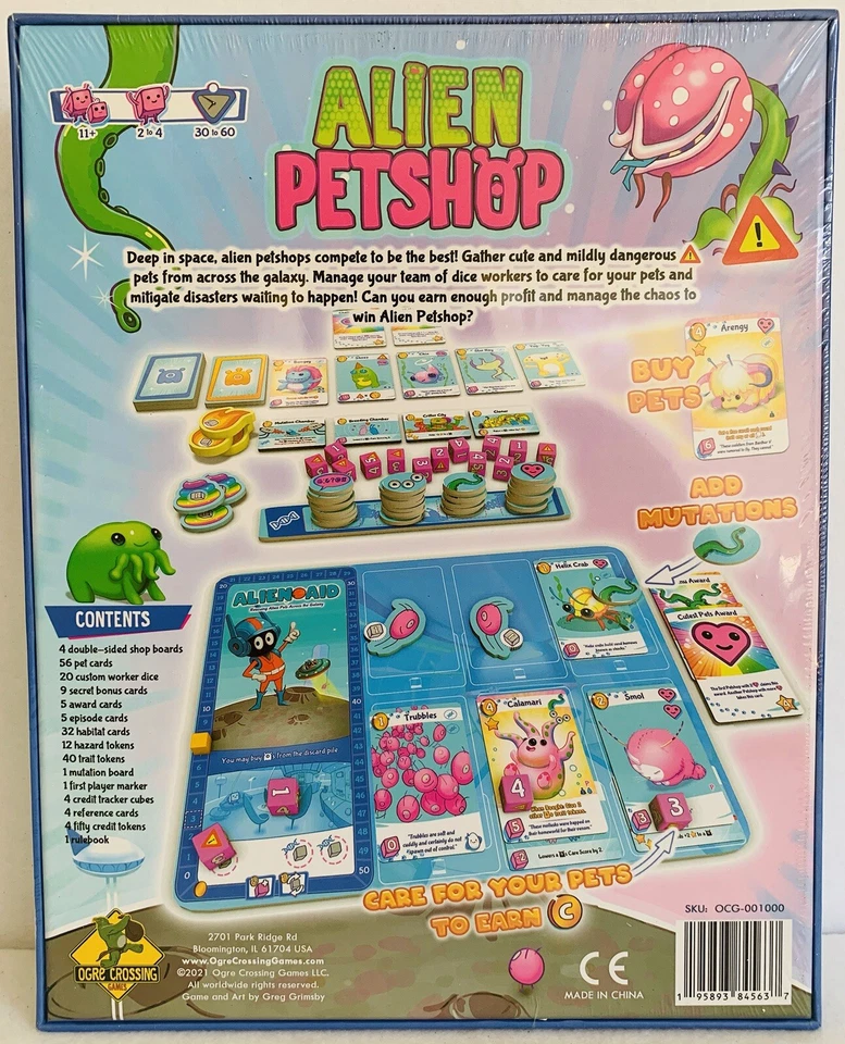 Alien Pet Shop (Ogre Crossing Games, 2021) Board Game, New & Sealed - image 2 of 4