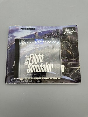 Flight Simulator MS-DOS Version 5.1 w/Manual Vintage Microsoft Home
