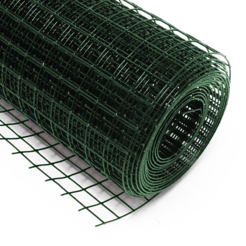 4.19€/m Rete metallica quadrata acciaio zincato 25x25mm 100cmx25m verde Rete per - Imagen 1 de 3