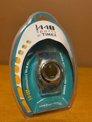 1440 Sports By Timex Indiglo Zegarek WR50M Gumowy pasek zapieczętowany w opakowaniu Nowy - Zdjęcie 1 z 1