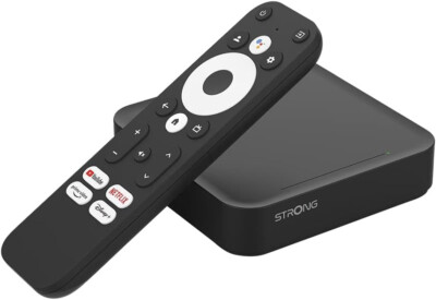 STRONG LEAP-S3 Google TV-Box mit Android 11 4K UHD Auflösung Bluetooth Sprachfer