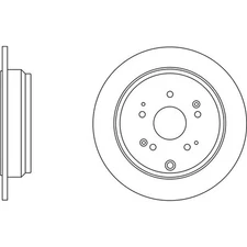 Apec Blue Brake Disc - Rear SDK6291 Fits Honda CR-V - OE Specification