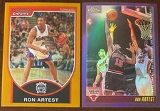 2007-08 Bowman Chrome Glod Refractor Ron Artest /99🔥🔥🔥