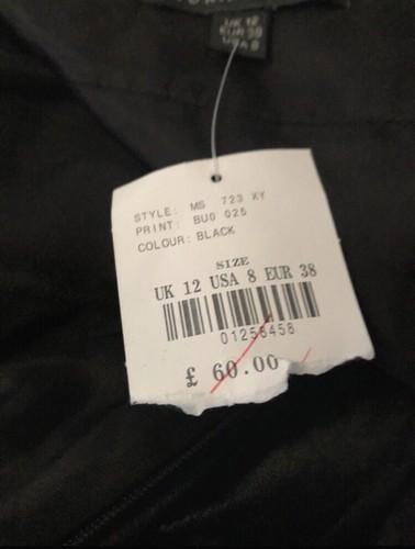 Black Long Pencil Skirt Vintage Midi Maxi Velvet Side Split Sz 10 Laura Ashley - Picture 5 of 8