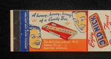 1940s Old Nick Finest Chocolate Covered Peanut Bar and Bit-O-Honey Candy Bar MB