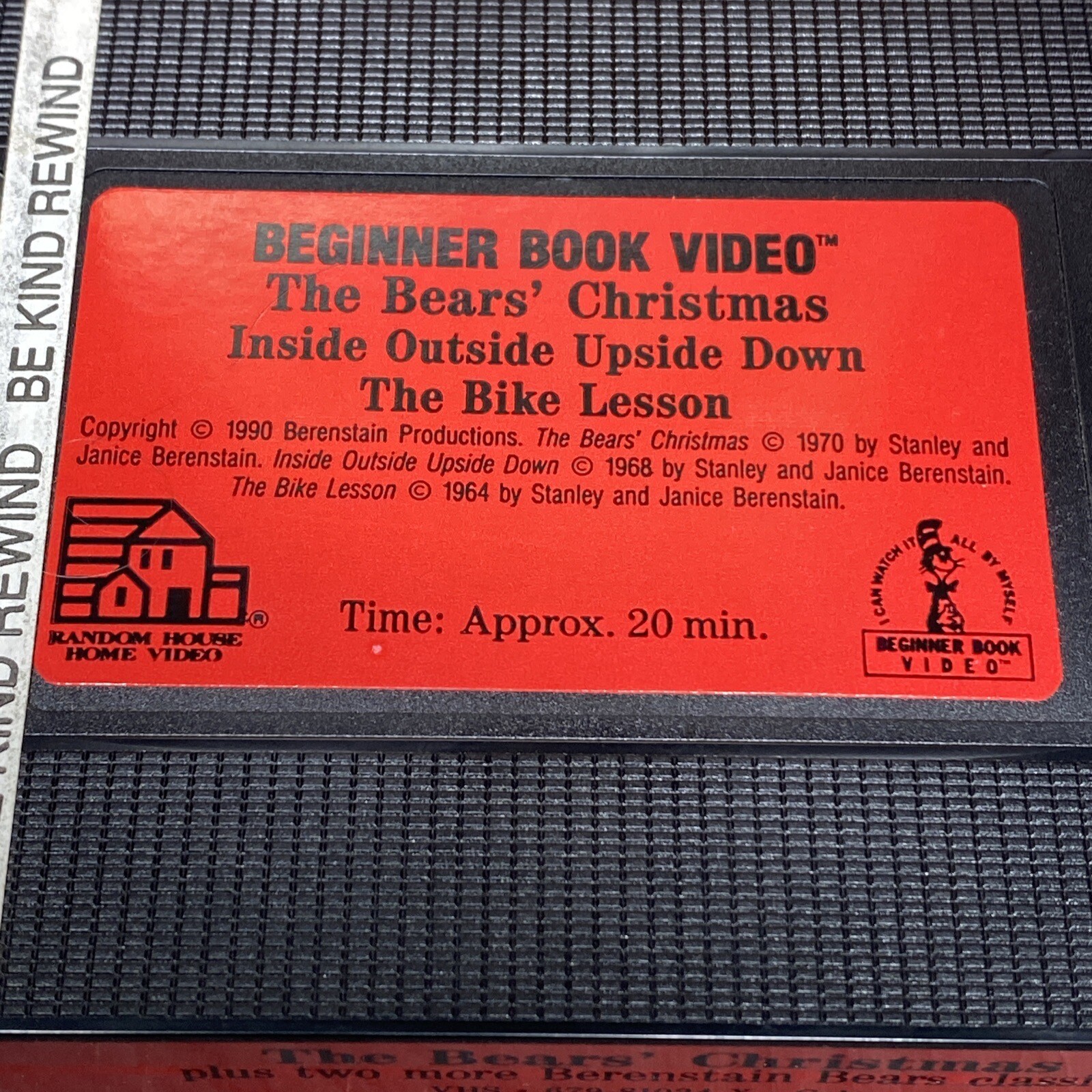 Berenstain Bears The Bears' Christmas VHS 1990 Plus 2 Beginner Book