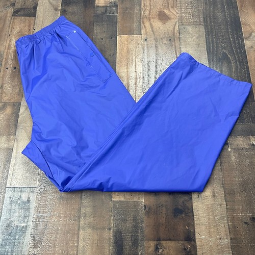 Men's XL Columbia 100% PVC Water Pants RM0120 Color Purple Snap Closure - Picture 3 of 11