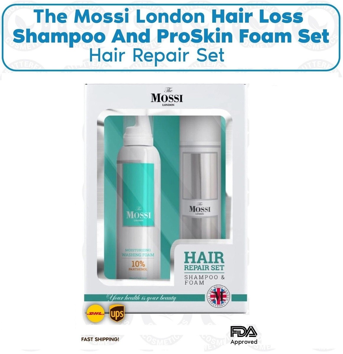The Mossi London Hair Loss Shampoo And ProSkin Foam Set (Hair