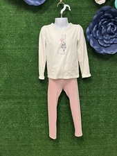 Janie And Jack Bunny Shirt And Pink Pants Size 5 Toddler
