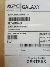 NEW APC AMERICAN POWER CONVERSION 6740948