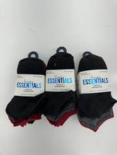 Everyday Essentials Boys 36 Pair Low Cut Multicolor Socks Size 9-3.5