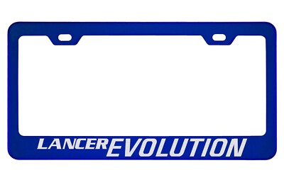 Blue License Plate Frame for Mitsubishi Lancer Evolution