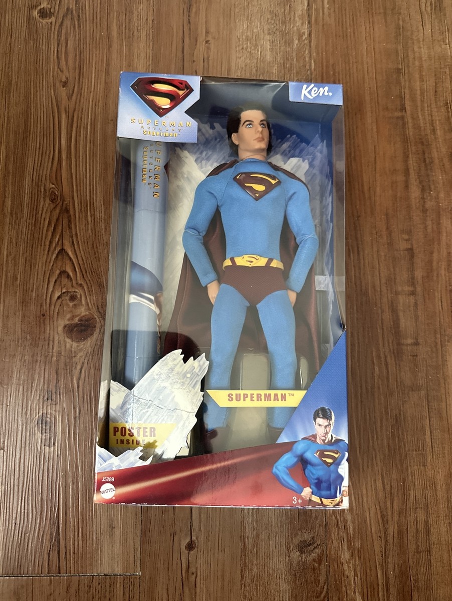 スーパーマン リターンズ ケン スーパーマン ドール マテル 2005年 当時物 2005 Mattel Superman Returns Ken Barbie Doll DC Comics Movie