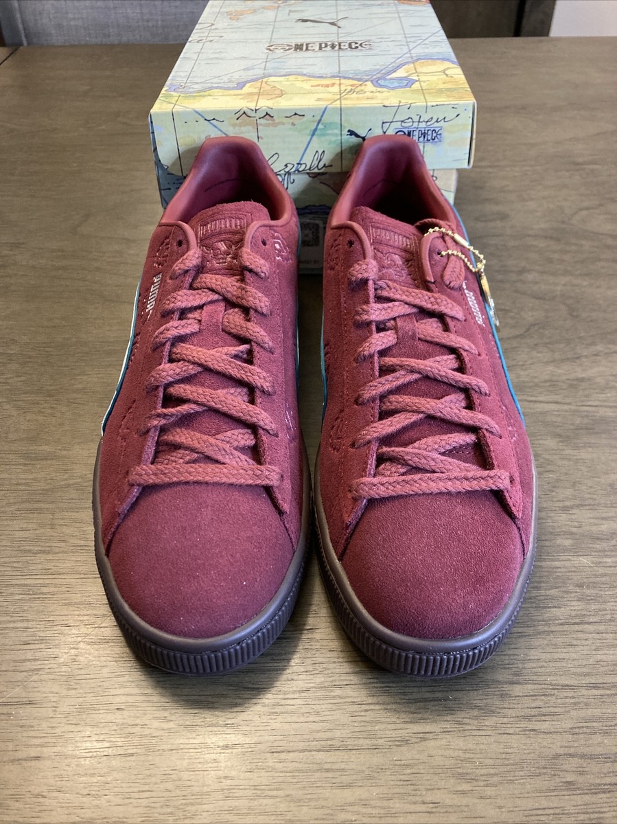 PUMA SUEDE X ONE PIECE SHANKS RED SILVER (396521-01) SZ 11 DS