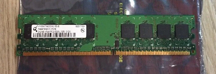 512 MB TWO Memory RAM DDR2 PC2-5300U HYS64T64000HU-3S-B 240 pin 1G Infineon - Image 2 of 3