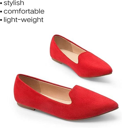 MUSSHOE Flats Shoes Women Pointed Toe Slip On Comfortable Women's Dressy Flat... - Picture 3 of 6