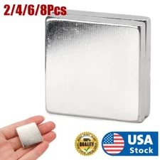 2/4/6/8X Neodymium Block Magnet Super Strong Rare Earth Pull Force 30*30*5mm N52