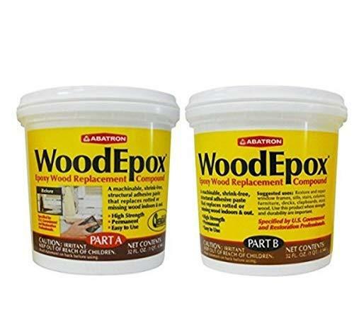 Abatron WoodEpox Epoxy Wood Replacement Compound, 2 Quart Kit, Part A & B-image