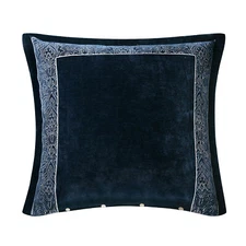 Rose Tree KYLIE New $85 Reversible EURO SHAM Square Pillow Cover Navy White NWT