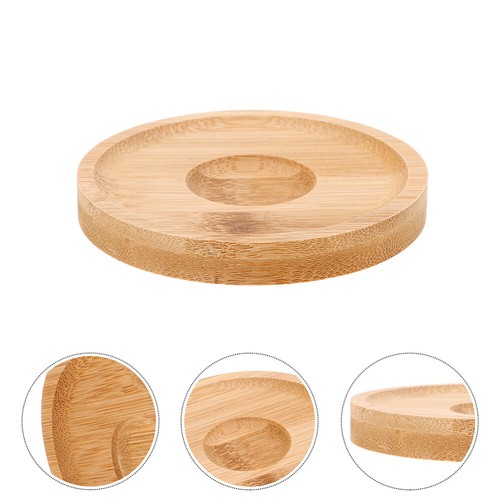 3pcs Rotatable Whiskey Glasses Coasters Natural Wooden Spinning Glasses