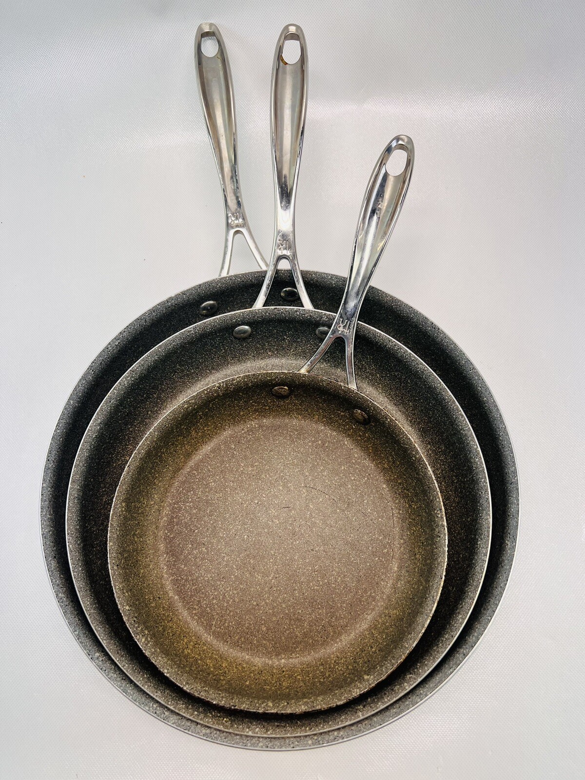 Set of 3 J A Henckels Aluminum 8” 10" 12" Nonstick Fry Pan Made In