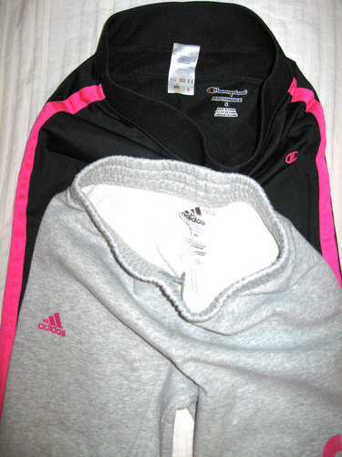 Lot of 2 Pair Champion & Adidas Girls Athletic & Jogger Pants ~ Size S ( 8 ) - Picture 5 of 5